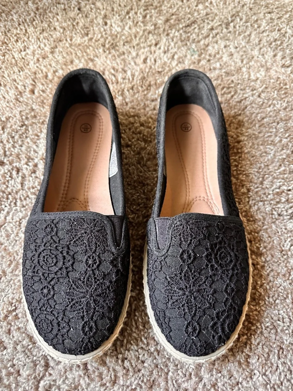 Black espadrille